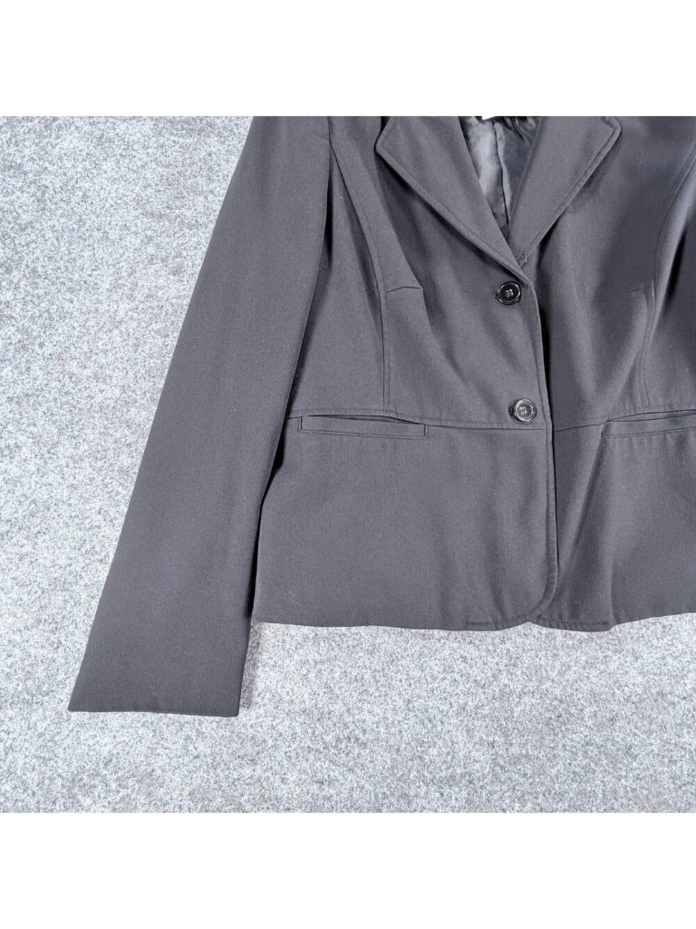 Charter Club Jacket Blazer Womens 16 Gray Notch Single Breasted Business Office - Picture 8 of 16